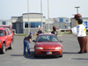 The activists talking to people in their car